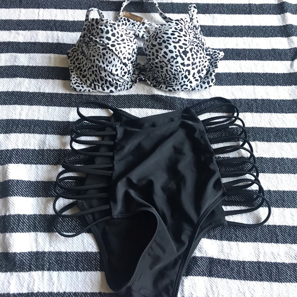 VS bikini top and high waist bottoms